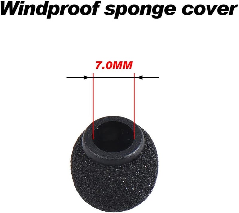 KITCADA Foam Mic Covers Foam Lavelier Windscreen, Lapel Microphone Foam Cover for Sony Lavalier Microphone Windscreen Replacement Foam Windscreen, Pack of 3 - Image 2